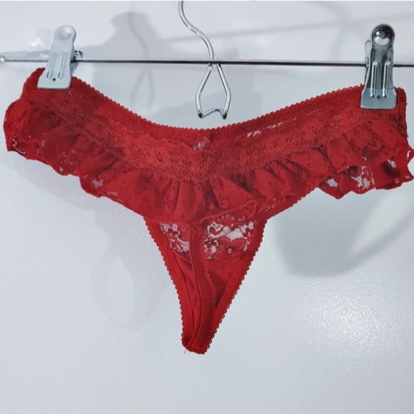Aerie Lace Skirt rim Thong Panty- XS - Picture 1 of 10